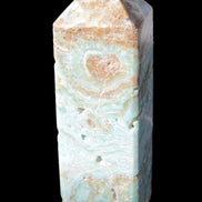 Caribbean Calcite Blue Aragonite obelisk 33*33*107mm 263g Rocks and Things Store