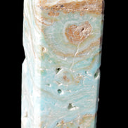 Caribbean Calcite Blue Aragonite obelisk 33*33*107mm 263g Rocks and Things Store