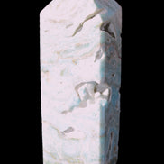 Caribbean Calcite Blue Aragonite obelisk 33*33*107mm 263g Rocks and Things Store