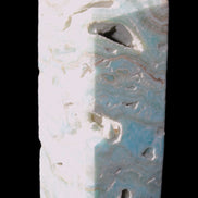 Caribbean Calcite Blue Aragonite obelisk 33*33*107mm 263g Rocks and Things Store