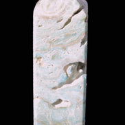 Caribbean Calcite Blue Aragonite obelisk 33*33*107mm 263g Rocks and Things Store