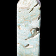 Caribbean Calcite Blue Aragonite obelisk 33*33*107mm 263g Rocks and Things Store