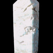 Caribbean Calcite Blue Aragonite obelisk 33*33*107mm 263g Rocks and Things Store