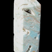 Caribbean Calcite Blue Aragonite obelisk 33*33*107mm 263g Rocks and Things Store