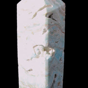 Caribbean Calcite Blue Aragonite obelisk 33*33*107mm 263g Rocks and Things Store