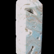 Caribbean Calcite Blue Aragonite obelisk 33*33*107mm 263g Rocks and Things Store