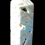 Caribbean Calcite Blue Aragonite obelisk 33*33*107mm 263g Rocks and Things Store