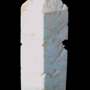 Caribbean Calcite Blue Aragonite obelisk 33*33*107mm 263g Rocks and Things Store