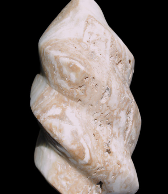 Caribbean Calcite flame 58*115mm 538g Rocks and Things Store