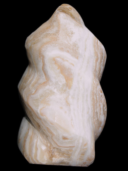 Caribbean Calcite flame 58*115mm 538g Rocks and Things Store