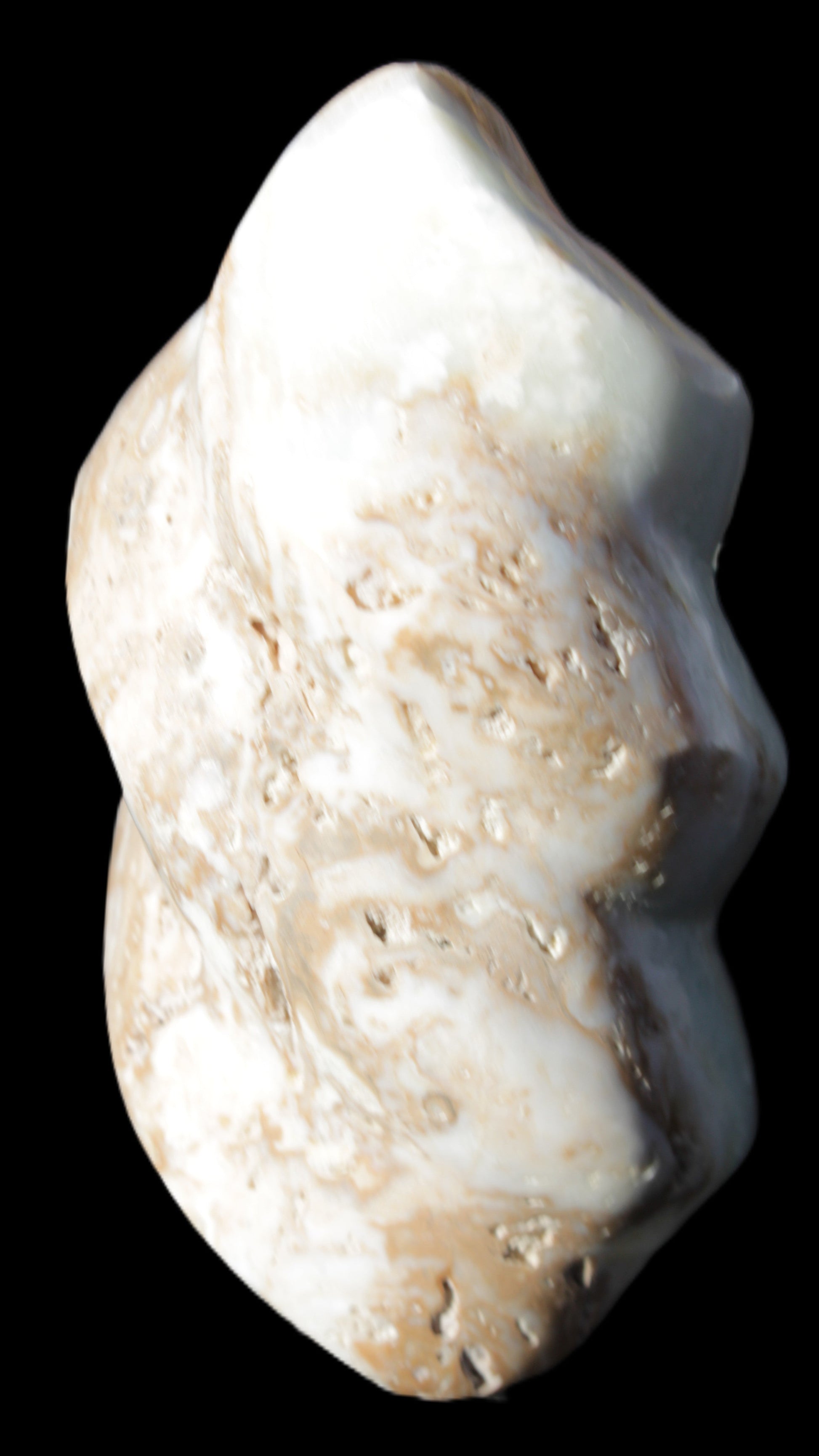 Caribbean Calcite flame 58*115mm 538g Rocks and Things Store
