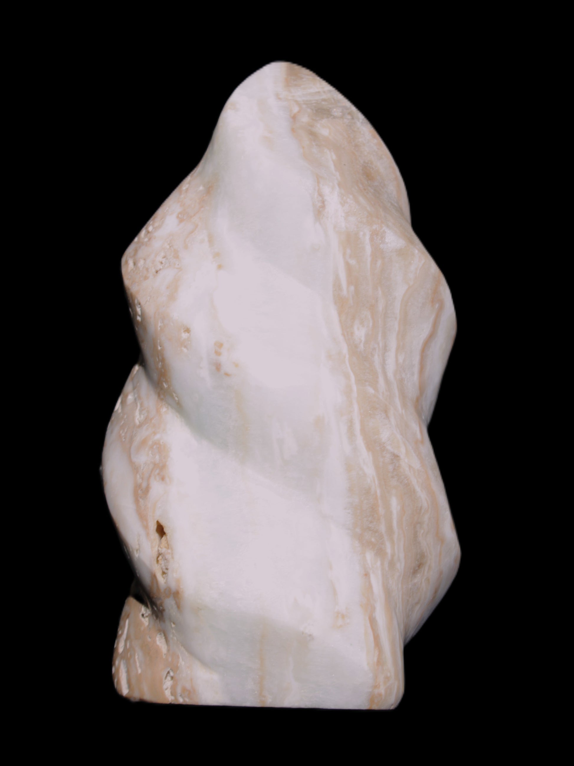 Caribbean Calcite flame 58*115mm 538g Rocks and Things Store