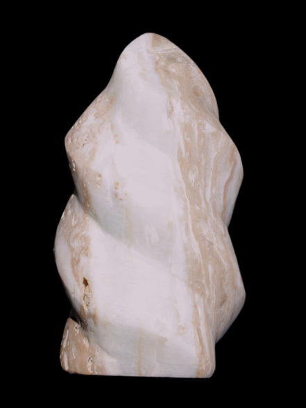 Caribbean Calcite flame 58*115mm 538g Rocks and Things Store
