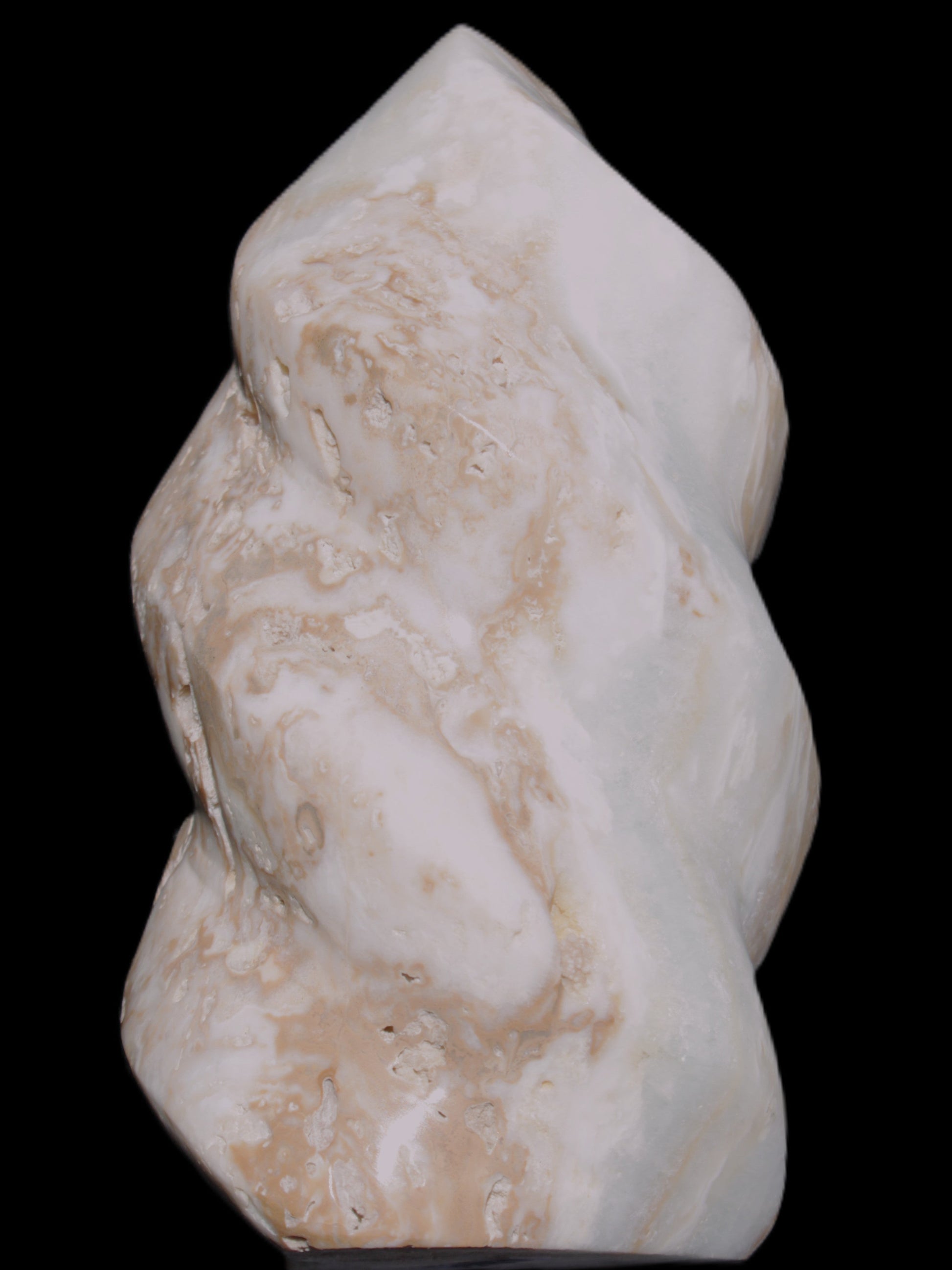 Caribbean Calcite flame 58*115mm 538g Rocks and Things Store