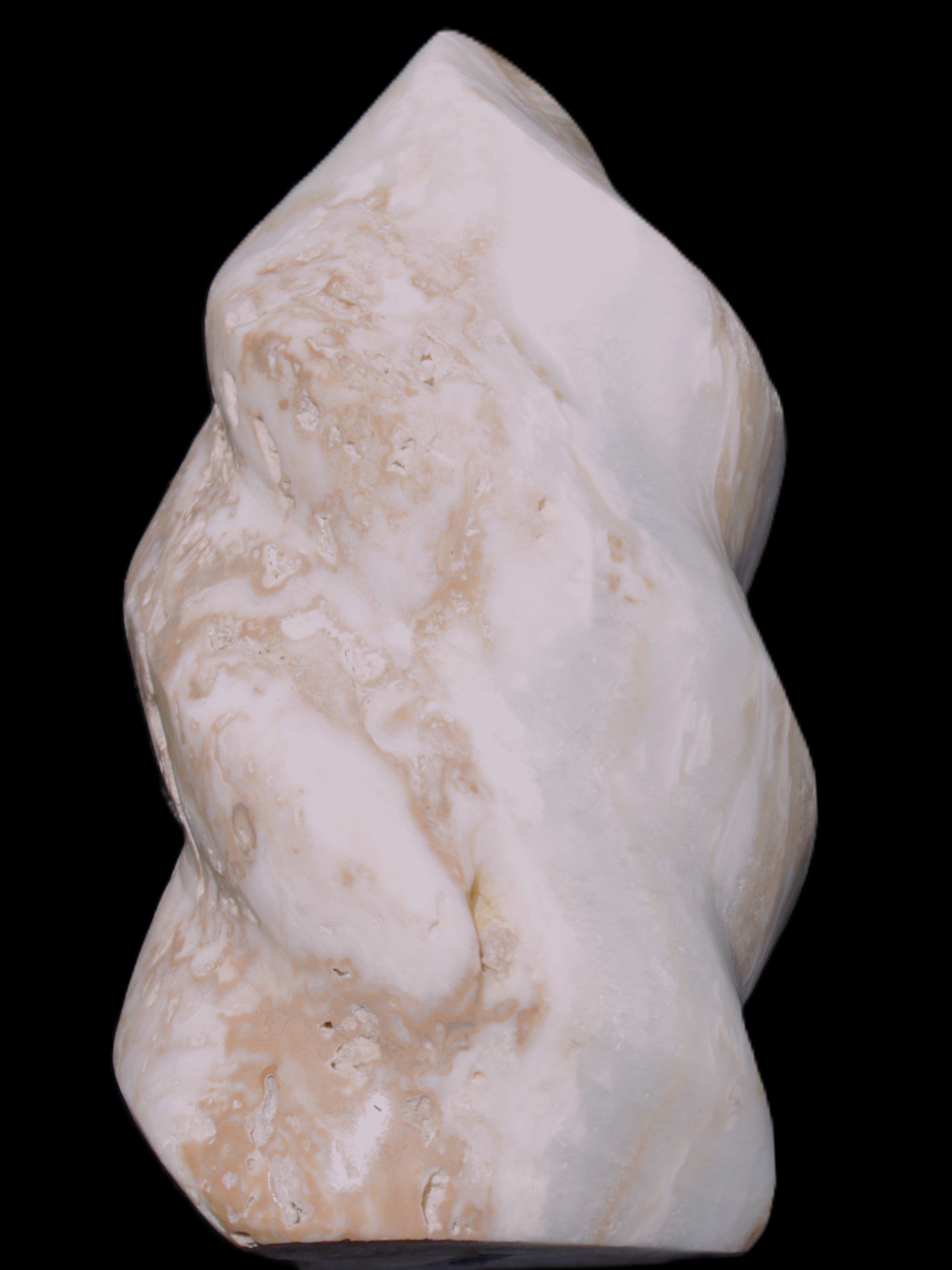 Caribbean Calcite flame 58*115mm 538g Rocks and Things Store