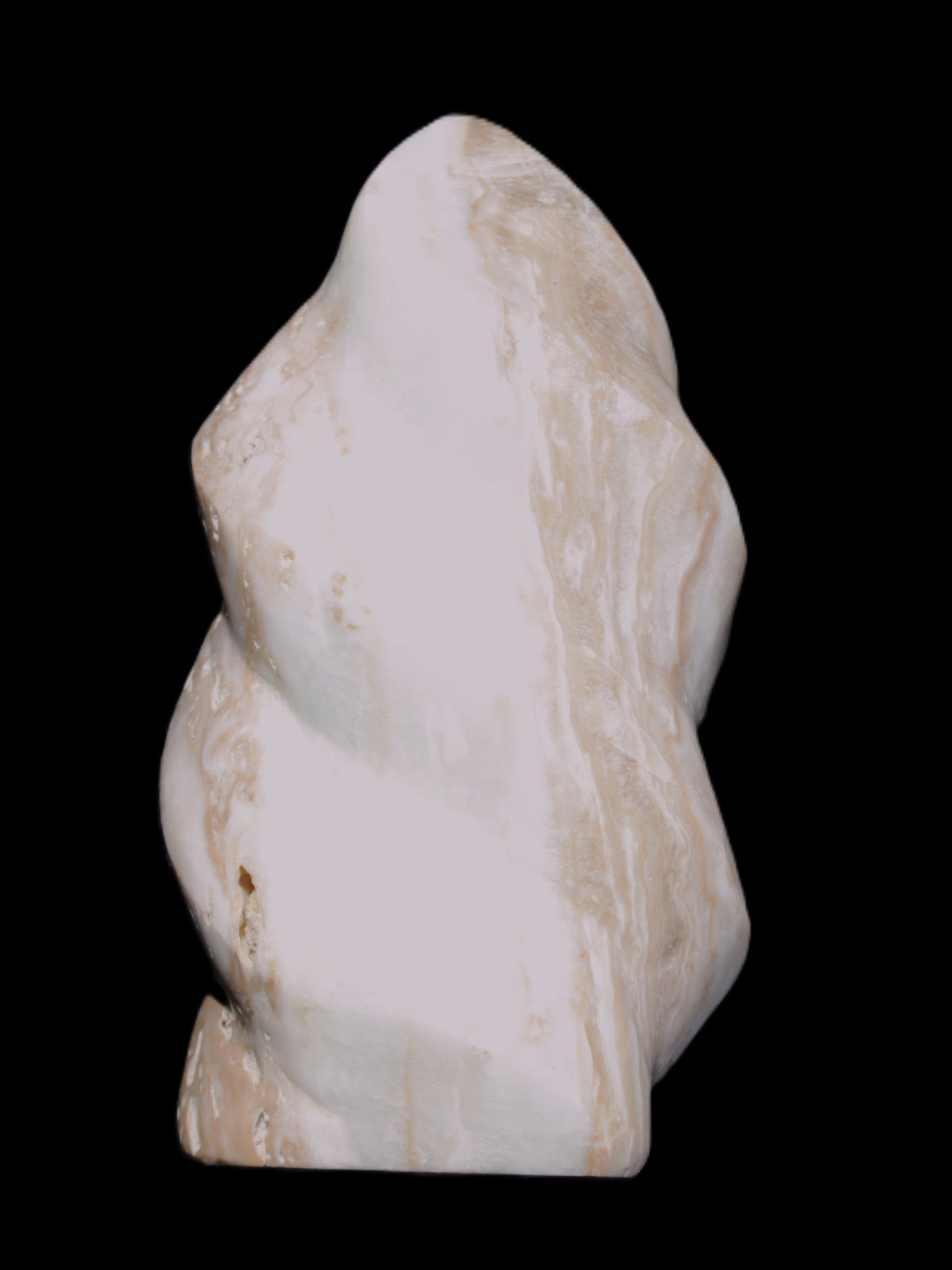 Caribbean Calcite flame 58*115mm 538g Rocks and Things Store