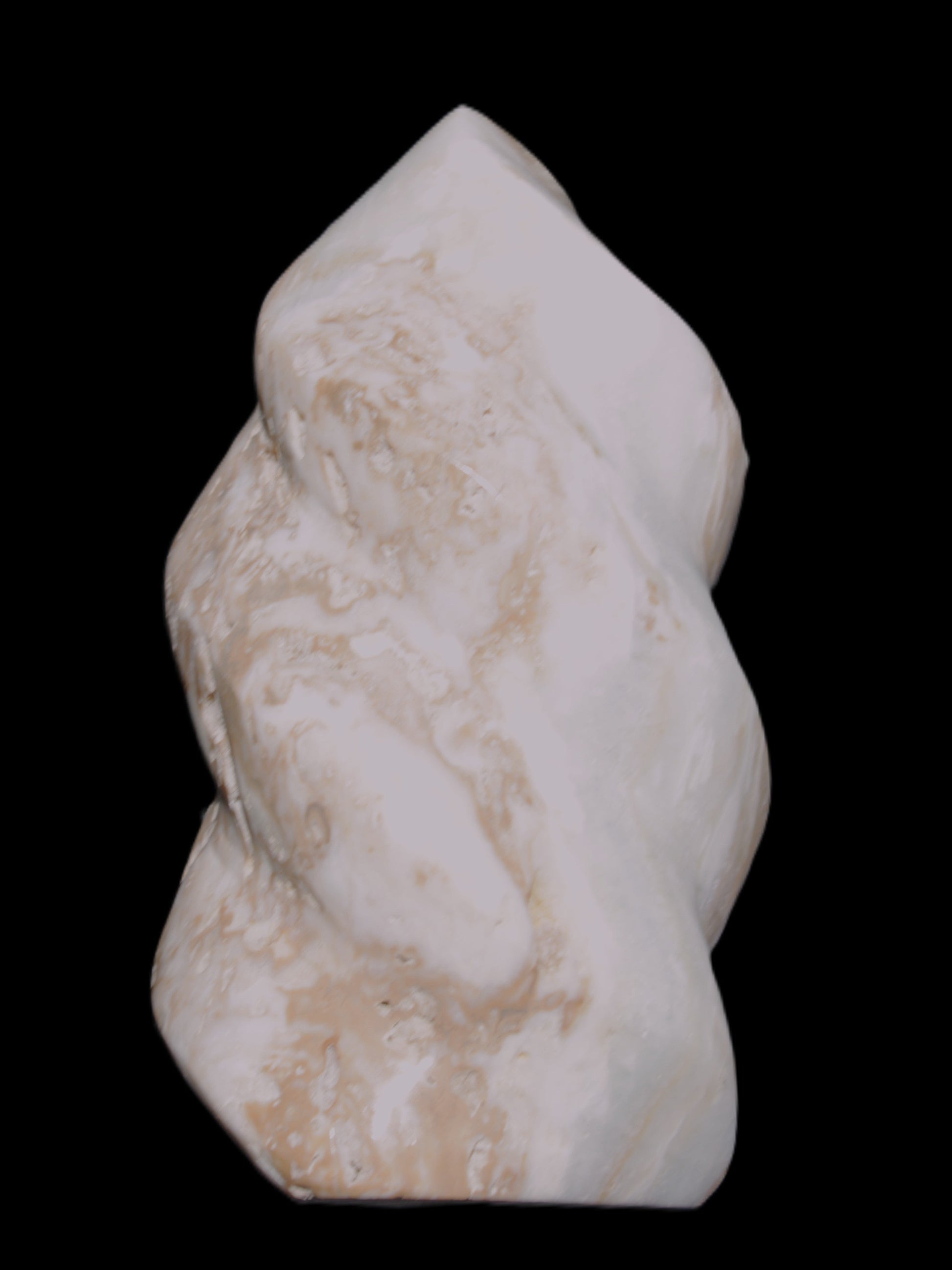 Caribbean Calcite flame 58*115mm 538g Rocks and Things Store