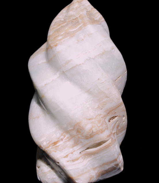 Caribbean Calcite flame 55*108mm 404.7g Rocks and Things Store