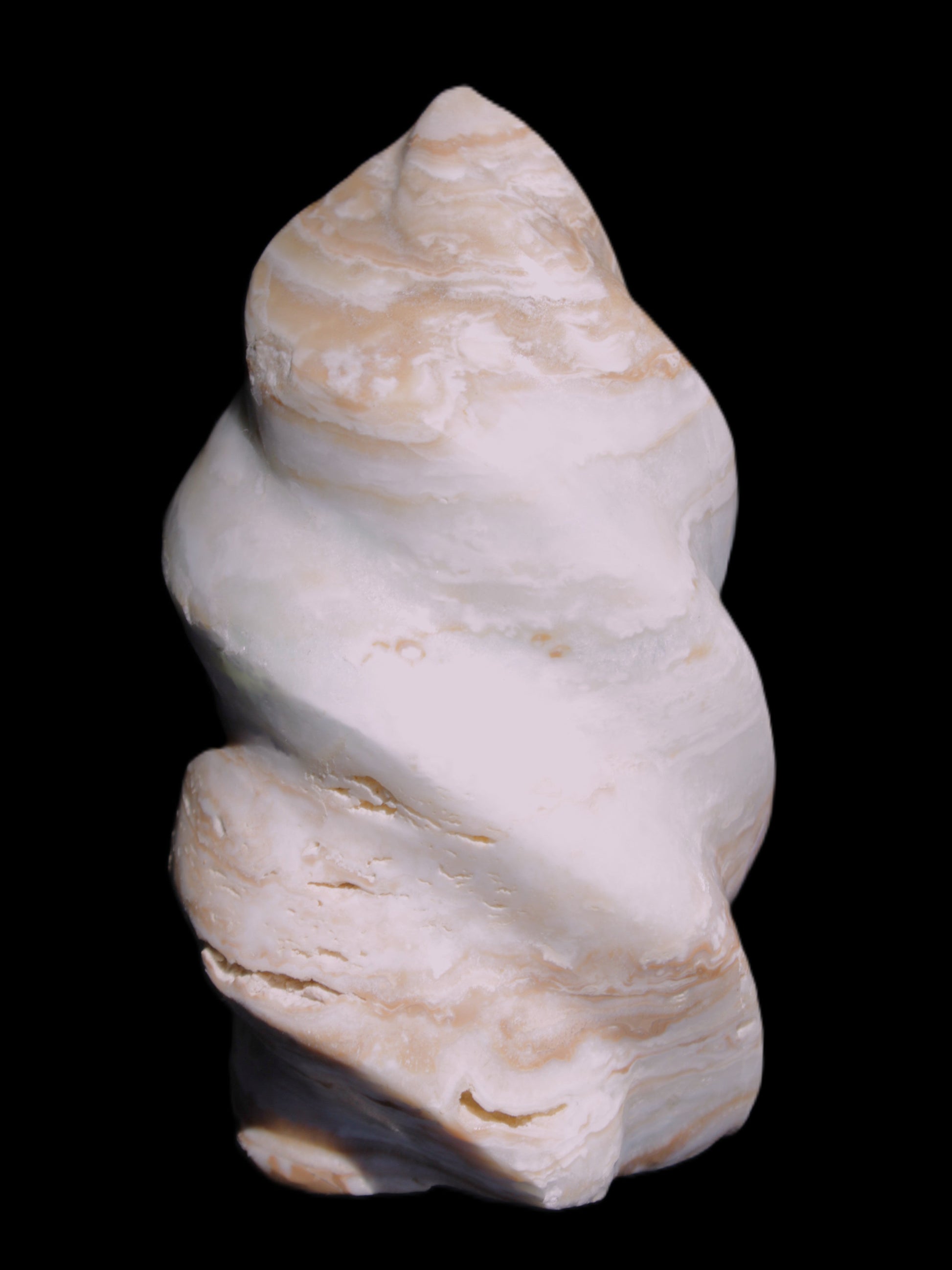 Caribbean Calcite flame 55*108mm 404.7g Rocks and Things Store