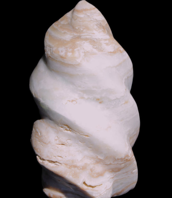 Caribbean Calcite flame 55*108mm 404.7g Rocks and Things Store
