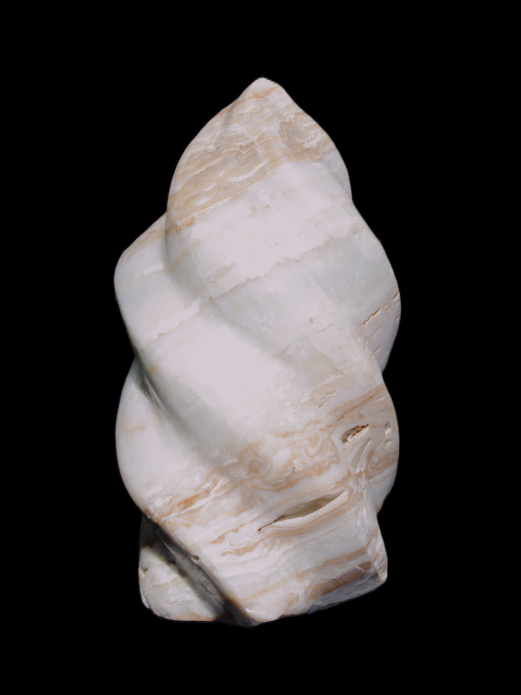 Caribbean Calcite flame 55*108mm 404.7g Rocks and Things Store