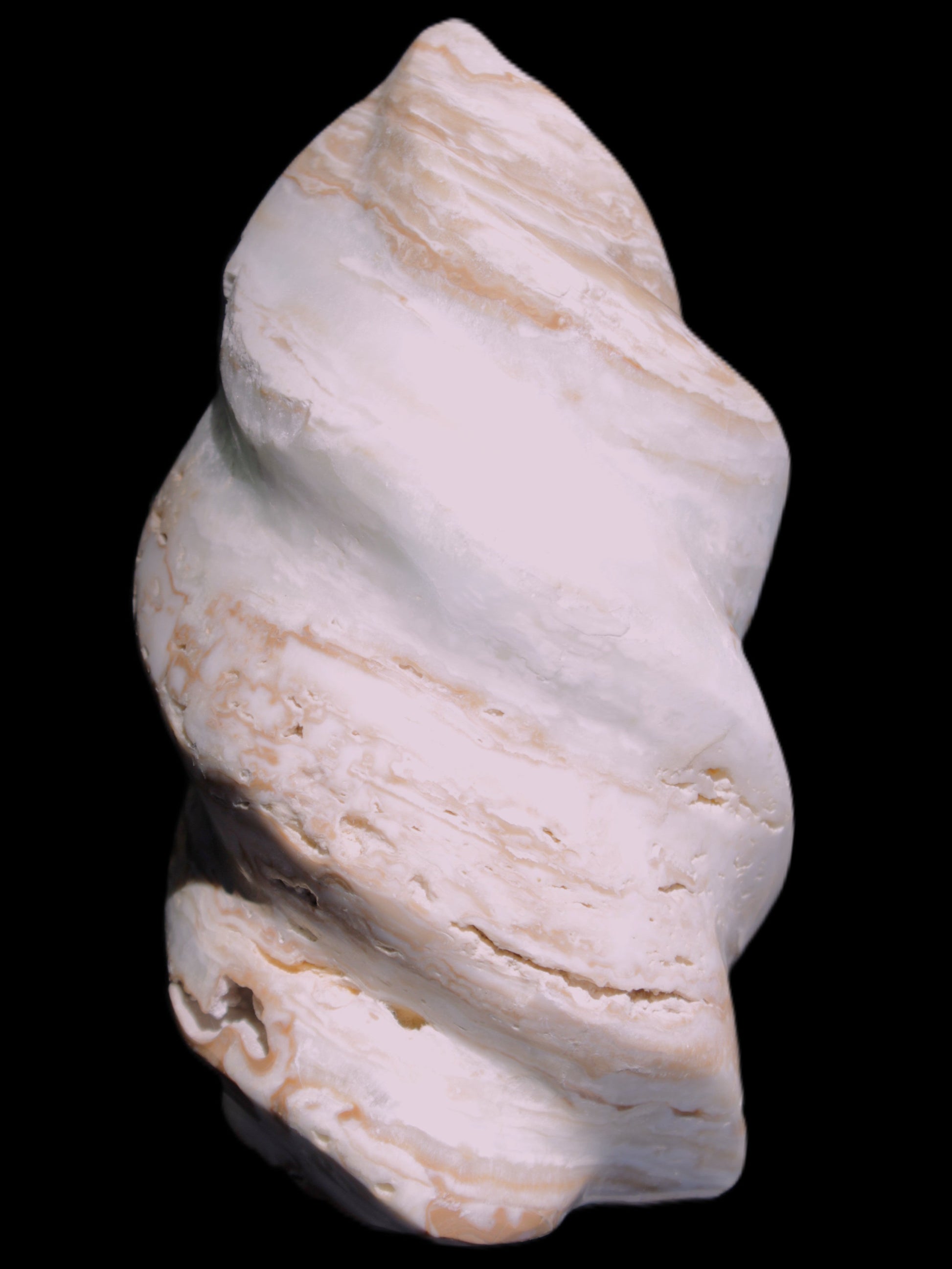 Caribbean Calcite flame 55*108mm 404.7g Rocks and Things Store