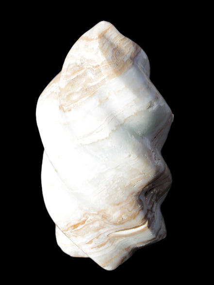 Caribbean Calcite flame 55*108mm 404.7g Rocks and Things Store