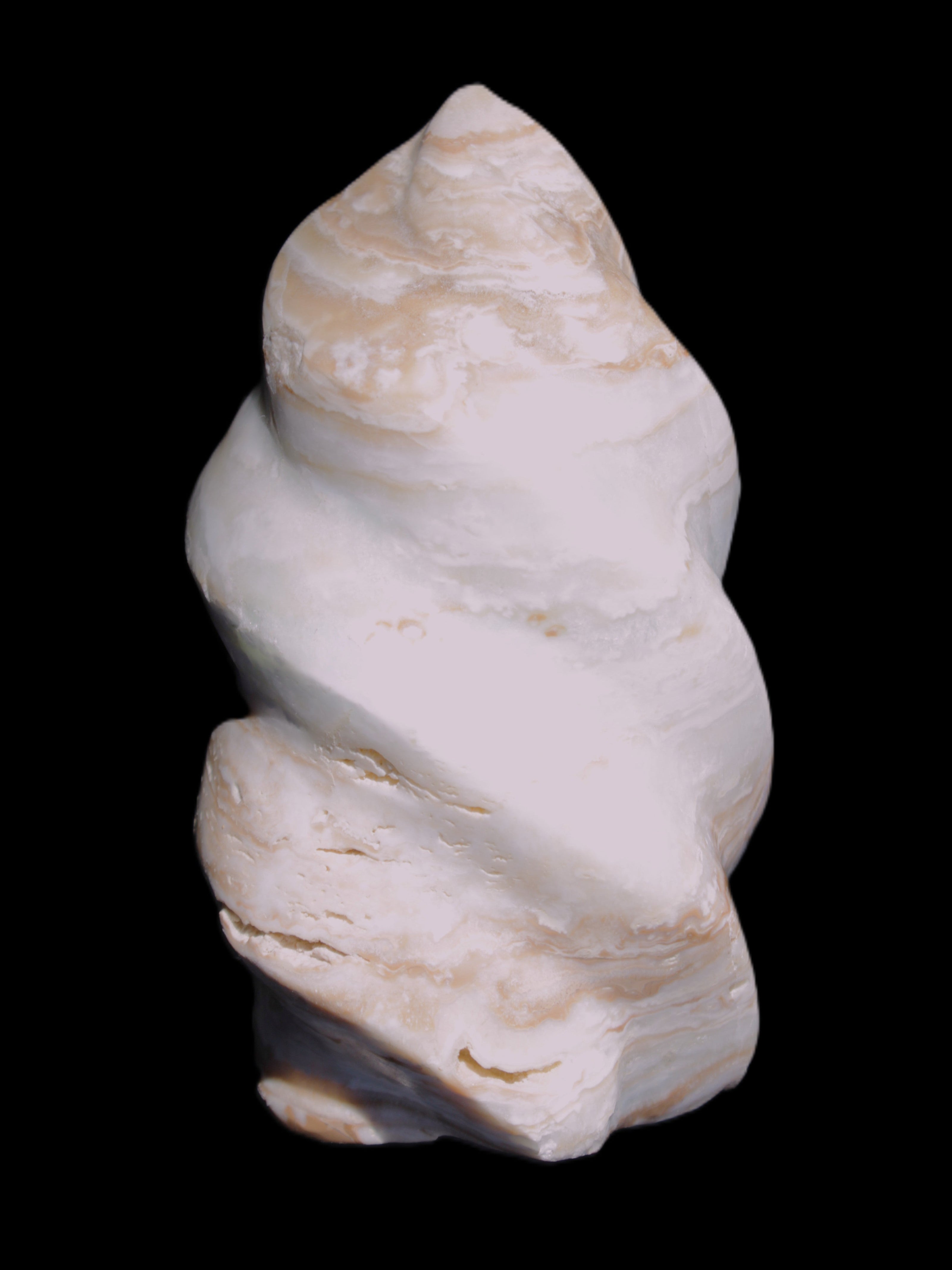 Caribbean Calcite flame 55*108mm 404.7g Rocks and Things Store