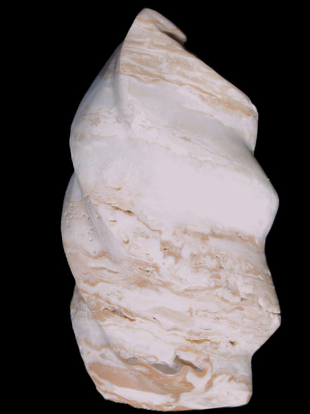 Caribbean Calcite flame 55*108mm 404.7g Rocks and Things Store