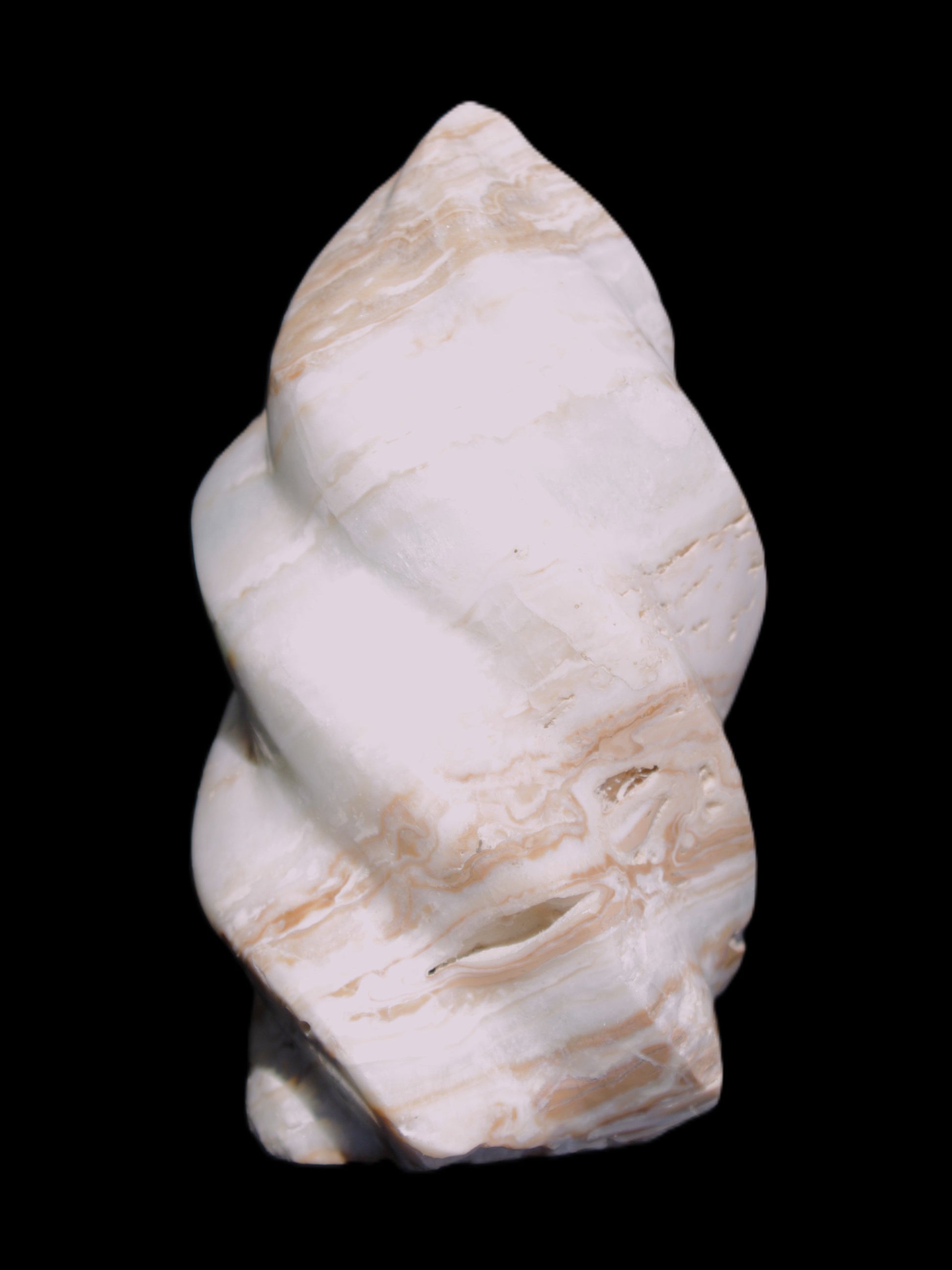 Caribbean Calcite flame 55*108mm 404.7g Rocks and Things Store