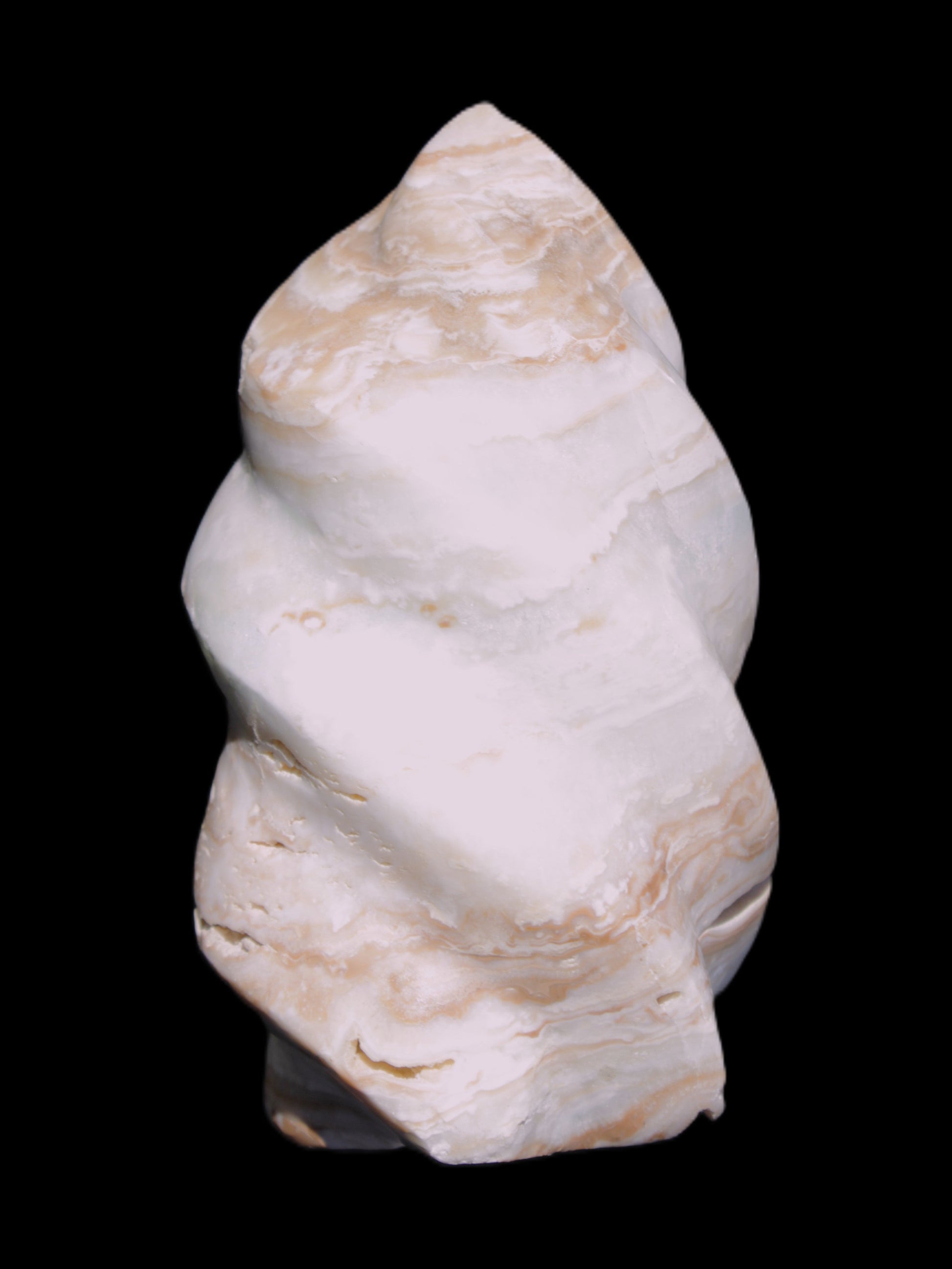 Caribbean Calcite flame 55*108mm 404.7g Rocks and Things Store