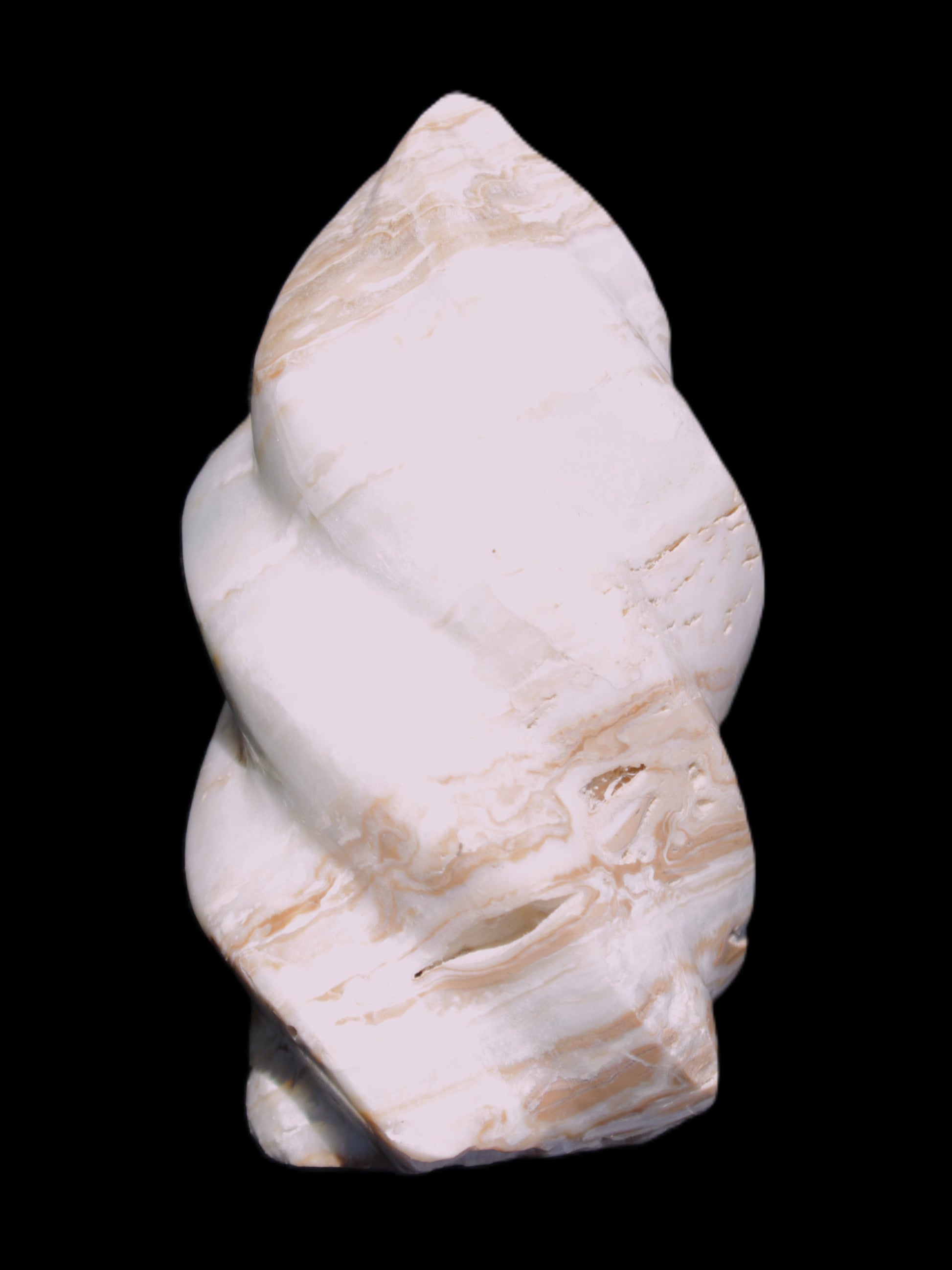 Caribbean Calcite flame 55*108mm 404.7g Rocks and Things Store