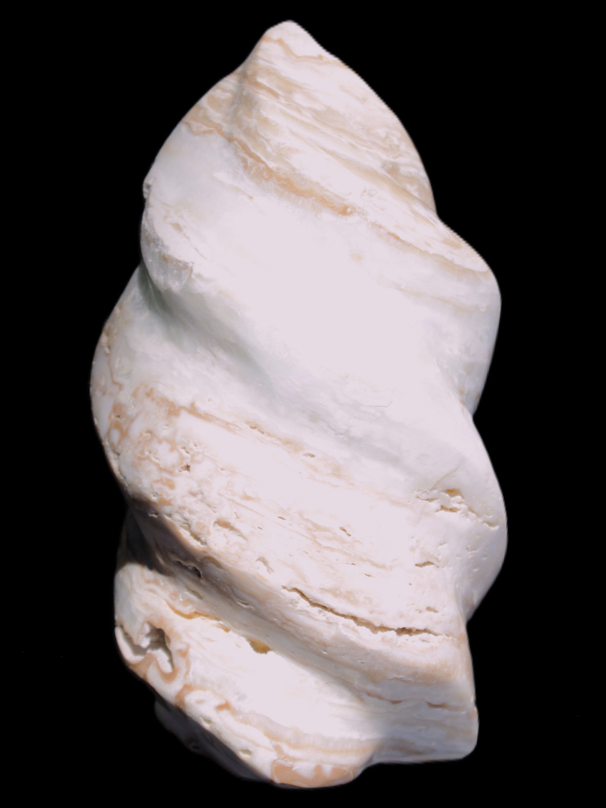 Caribbean Calcite flame 55*108mm 404.7g Rocks and Things Store