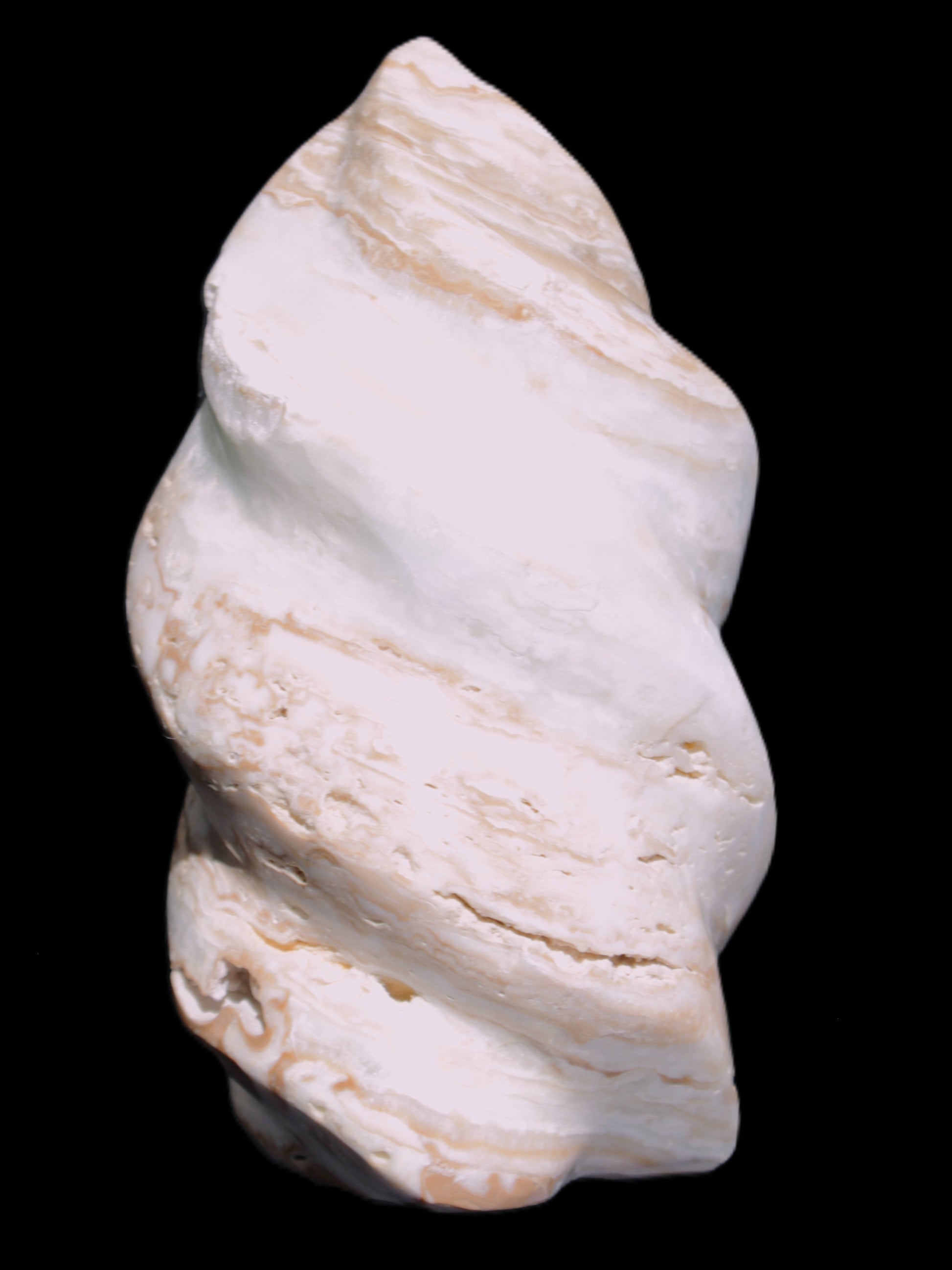 Caribbean Calcite flame 55*108mm 404.7g Rocks and Things Store