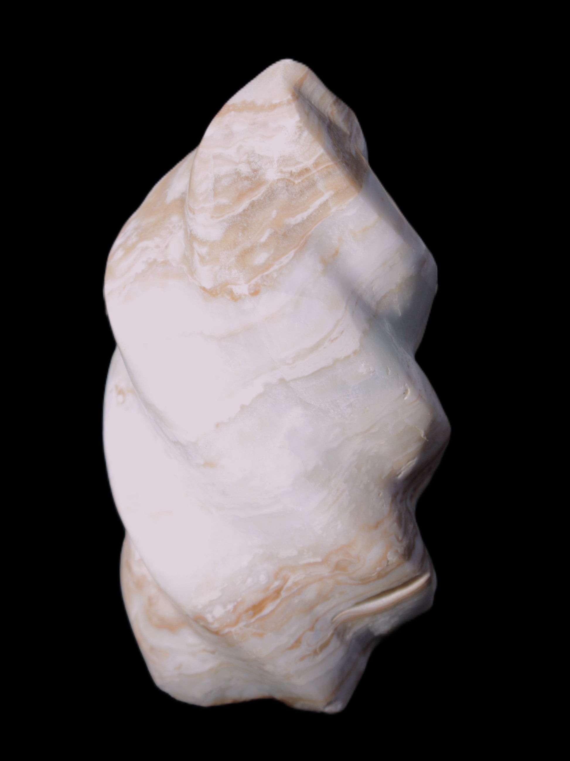 Caribbean Calcite flame 55*108mm 404.7g Rocks and Things Store