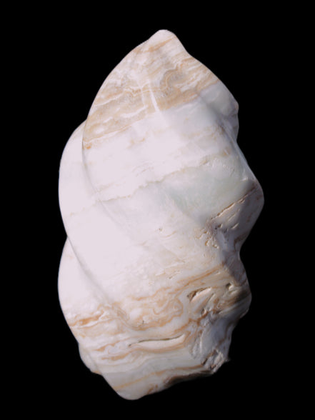 Caribbean Calcite flame 55*108mm 404.7g Rocks and Things Store