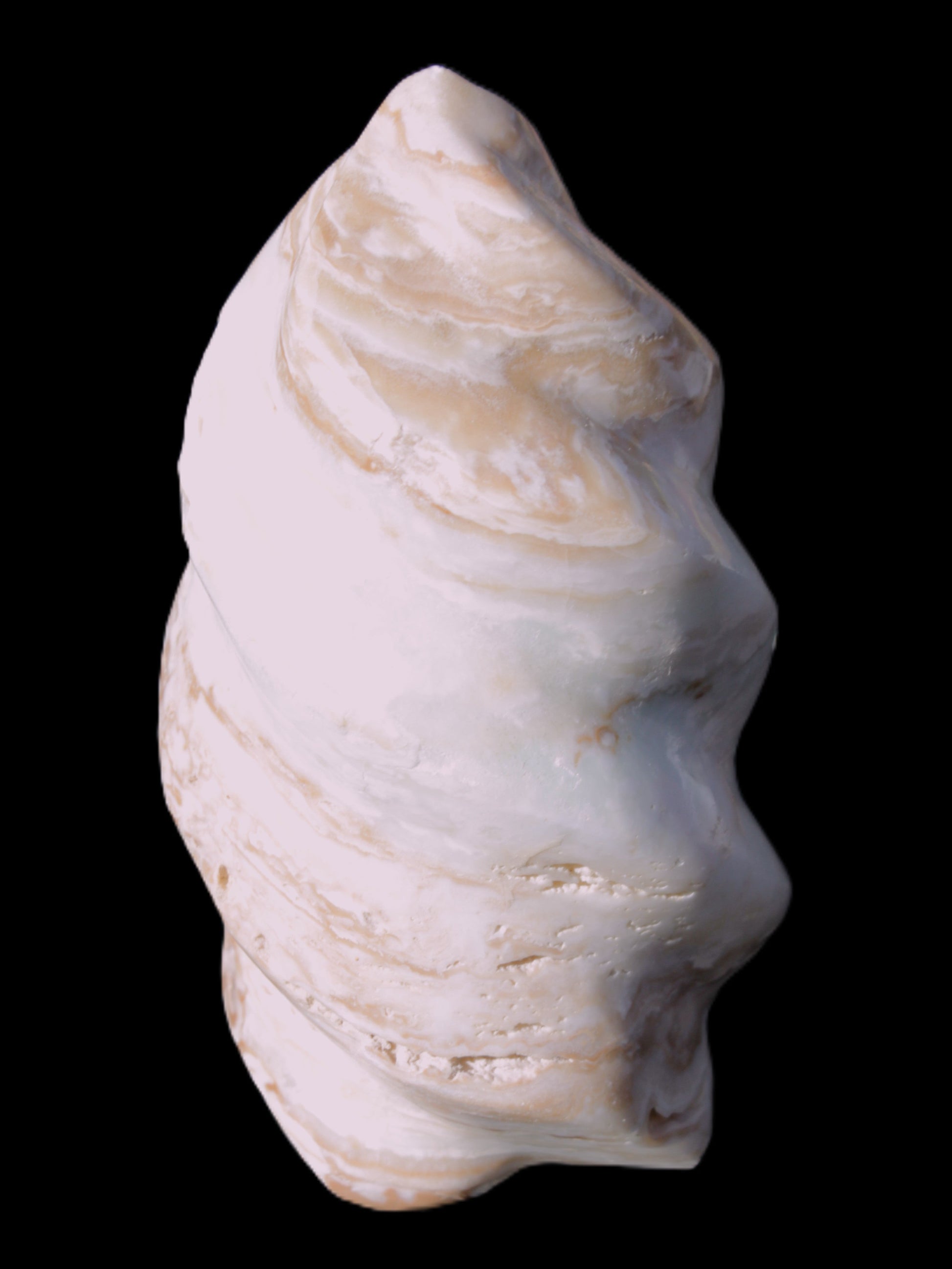 Caribbean Calcite flame 55*108mm 404.7g Rocks and Things Store