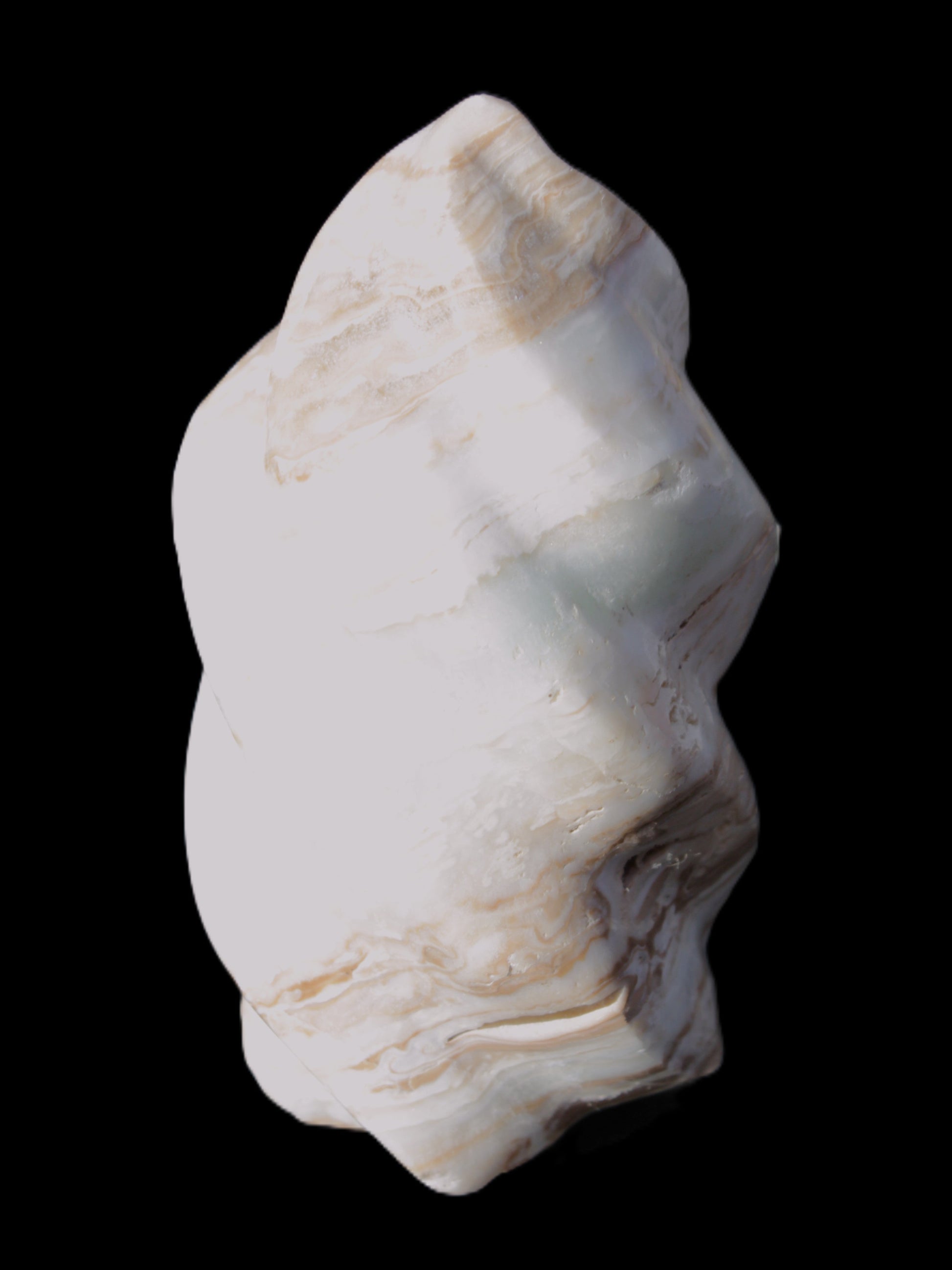 Caribbean Calcite flame 55*108mm 404.7g Rocks and Things Store