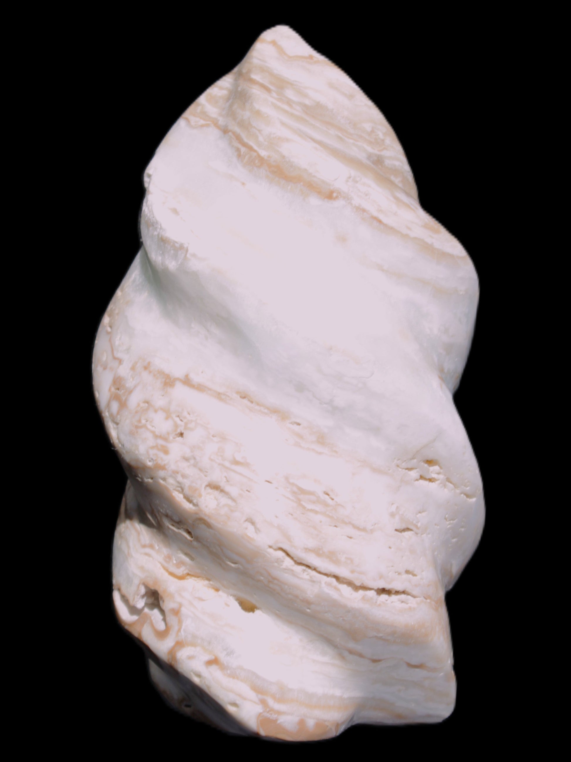 Caribbean Calcite flame 55*108mm 404.7g Rocks and Things Store