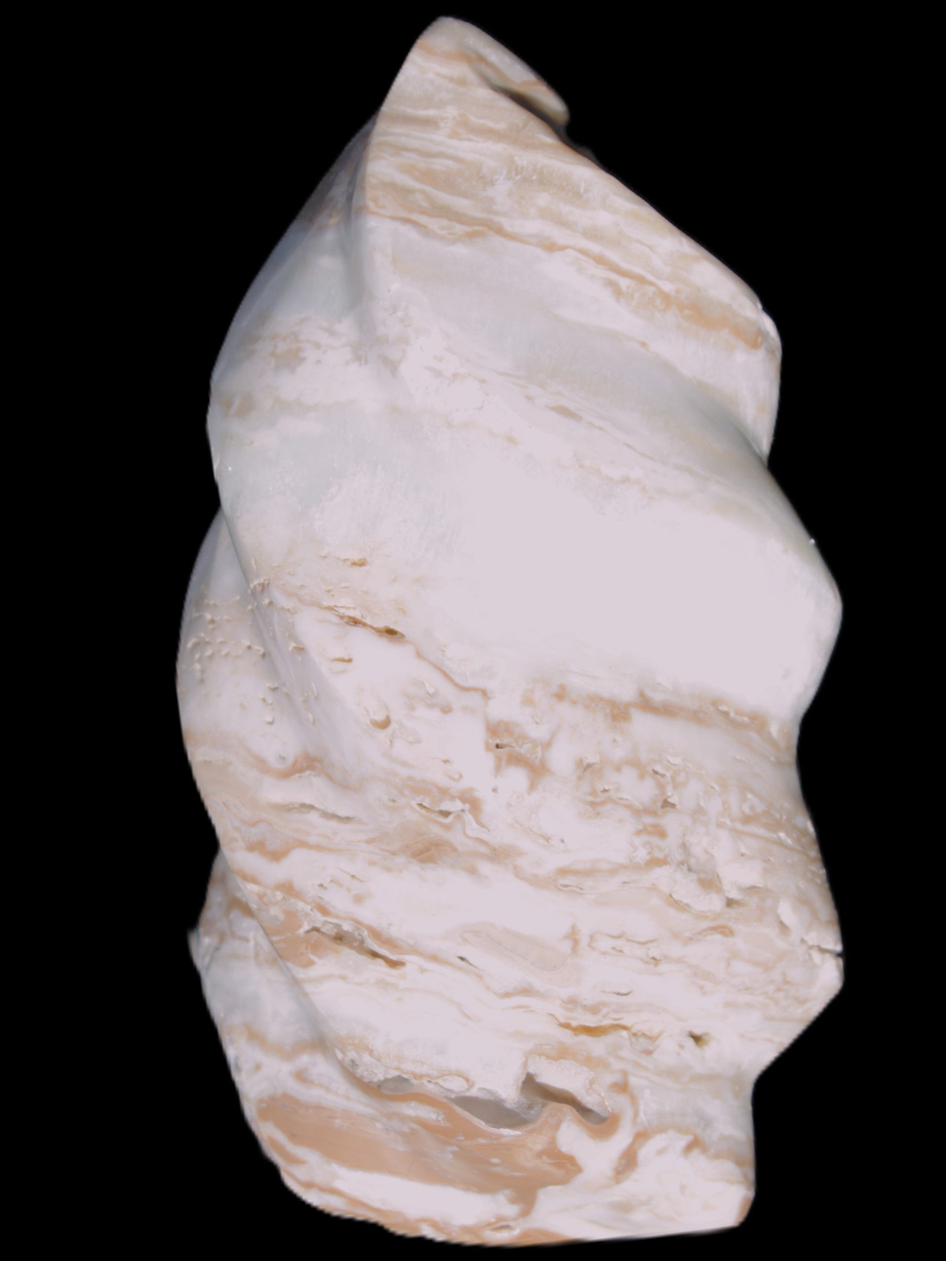 Caribbean Calcite flame 55*108mm 404.7g Rocks and Things Store