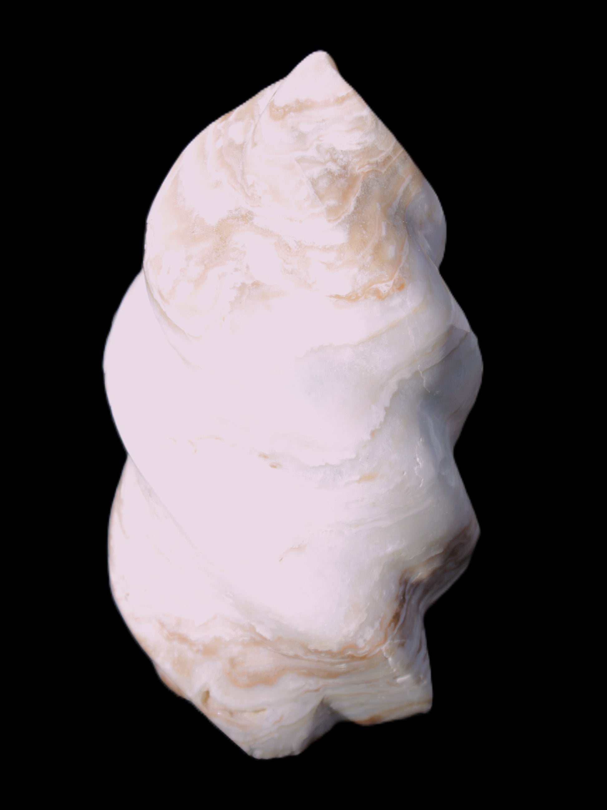 Caribbean Calcite flame 55*108mm 404.7g Rocks and Things Store
