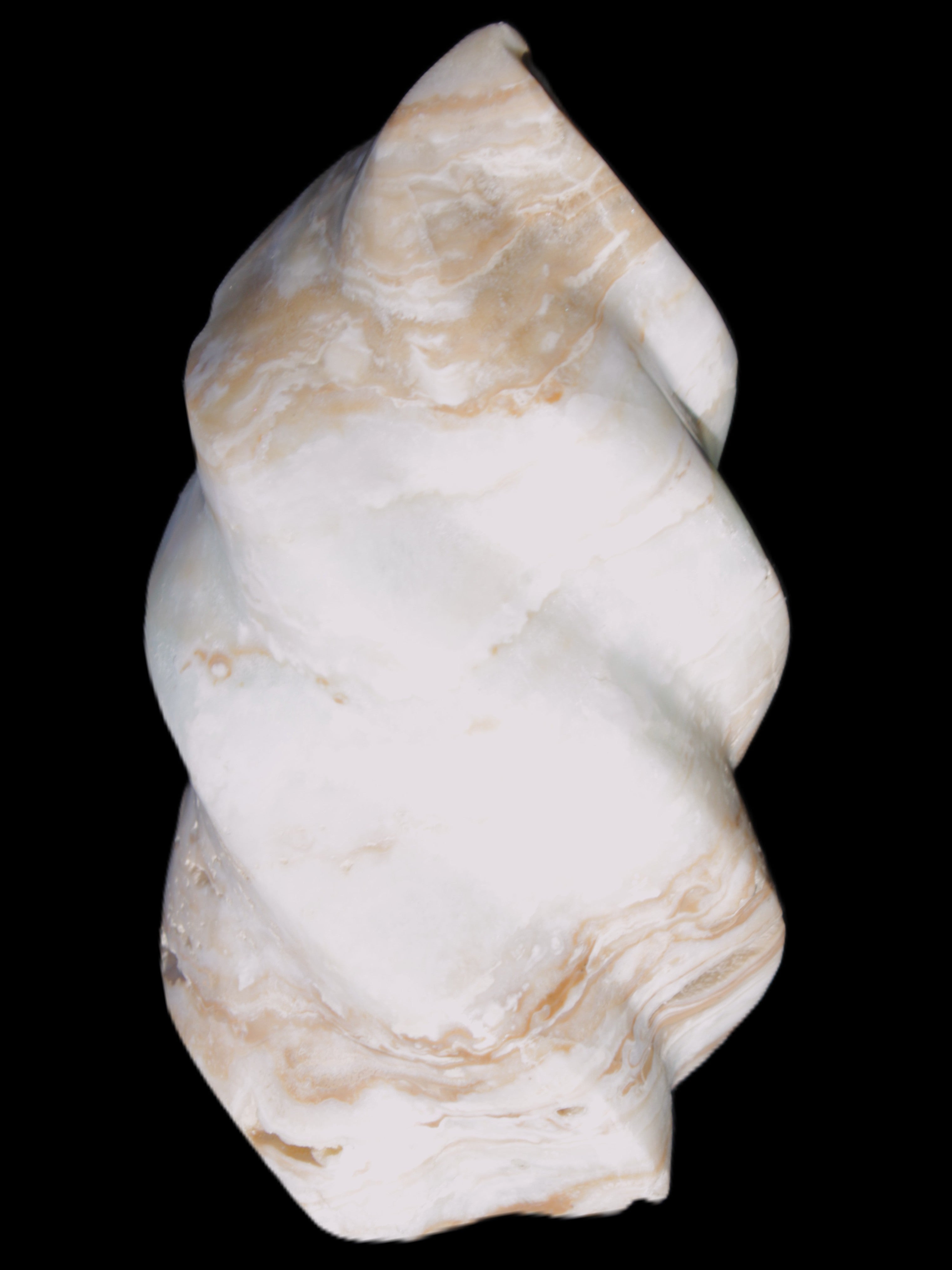 Caribbean Calcite flame 55*108mm 404.7g Rocks and Things Store