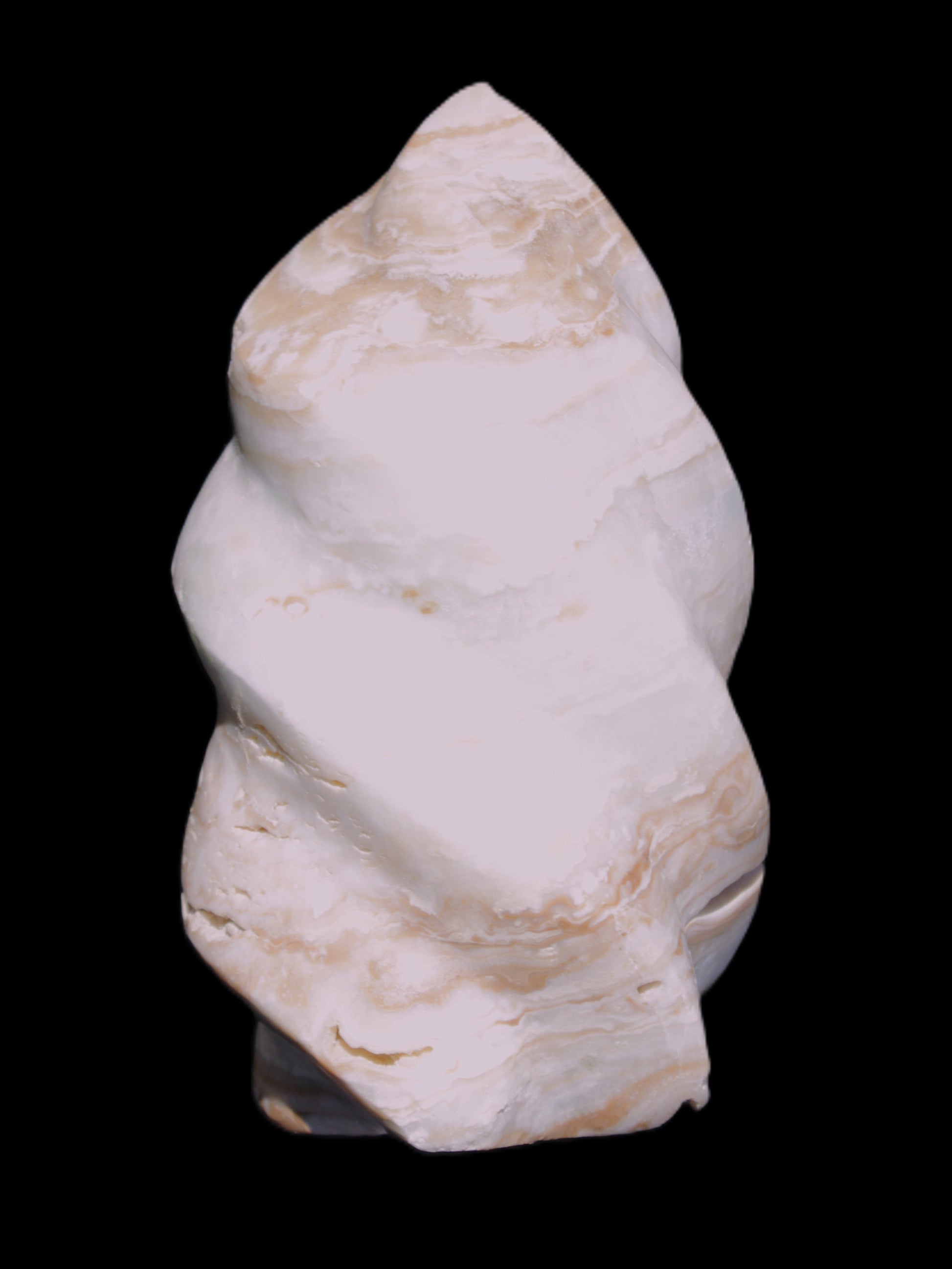 Caribbean Calcite flame 55*108mm 404.7g Rocks and Things Store