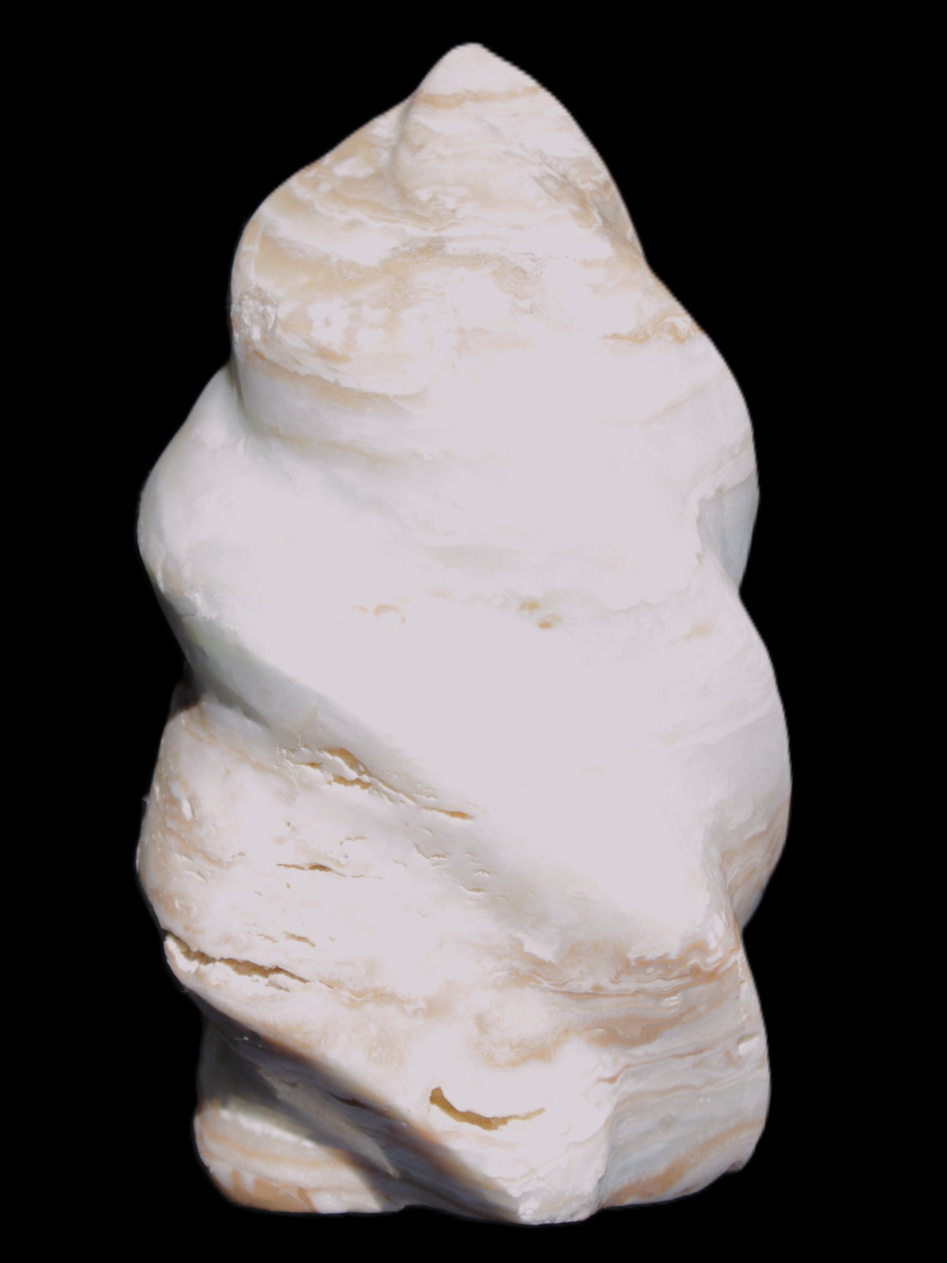 Caribbean Calcite flame 55*108mm 404.7g Rocks and Things Store