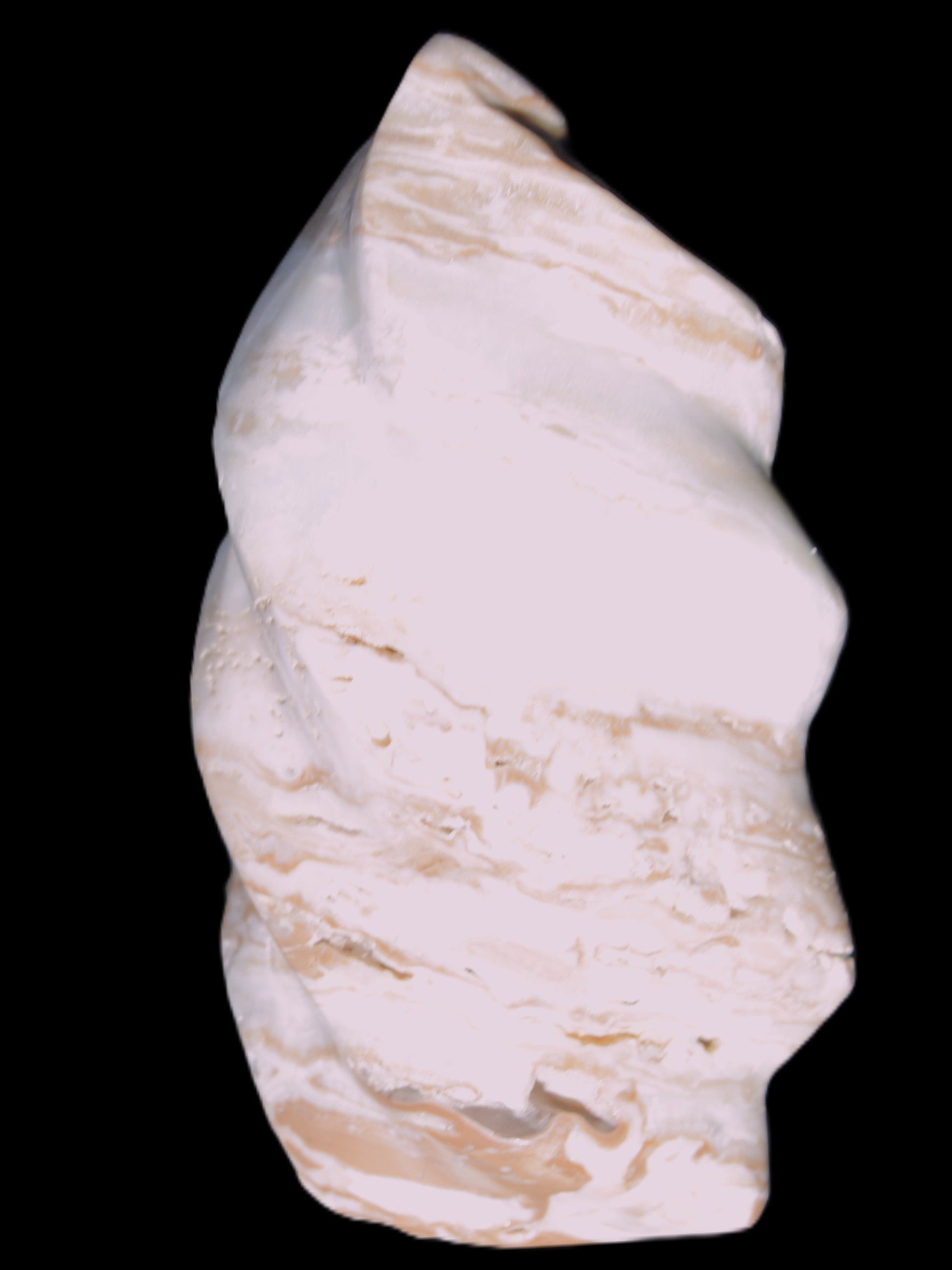 Caribbean Calcite flame 55*108mm 404.7g Rocks and Things Store