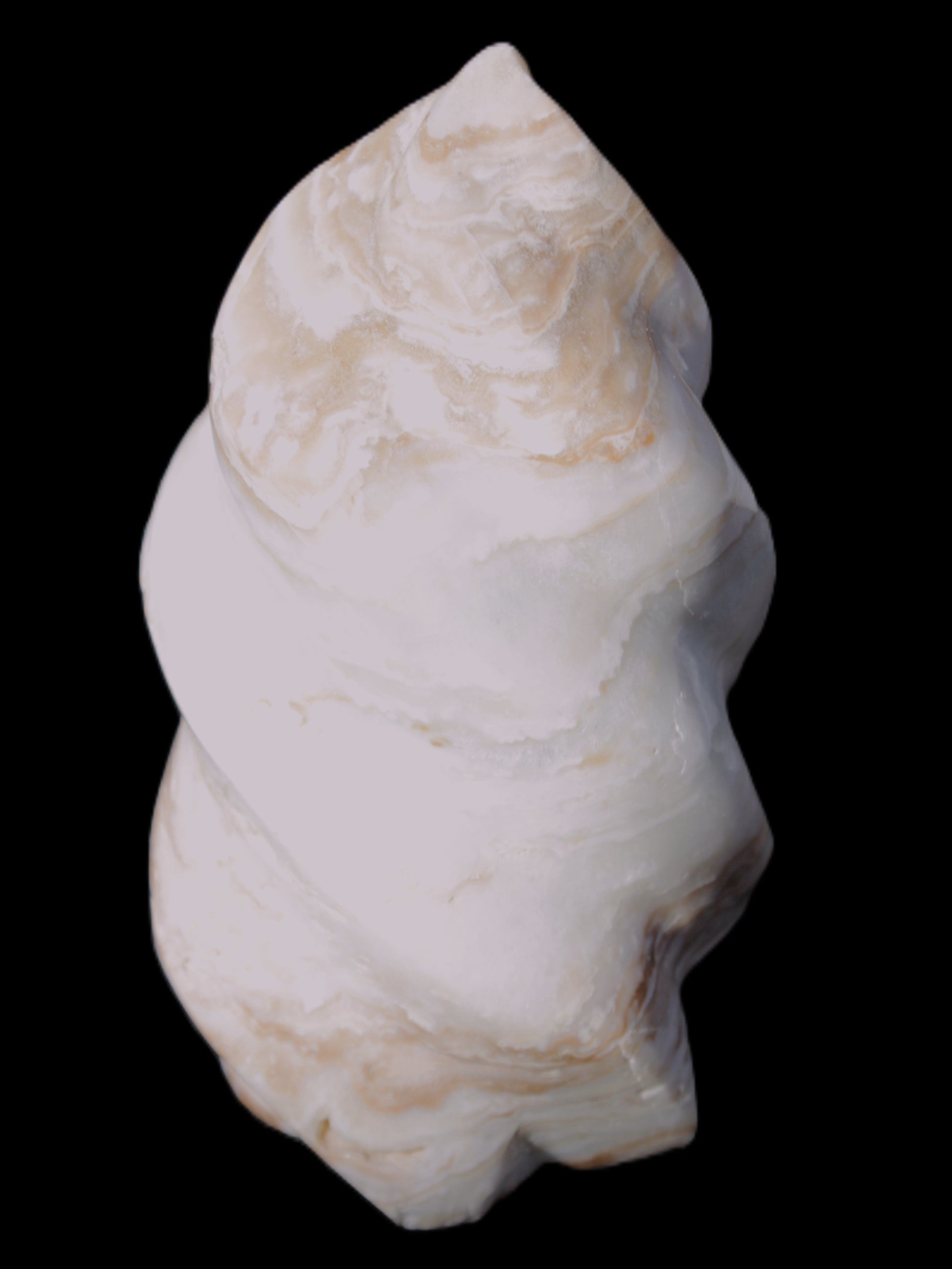 Caribbean Calcite flame 55*108mm 404.7g Rocks and Things Store