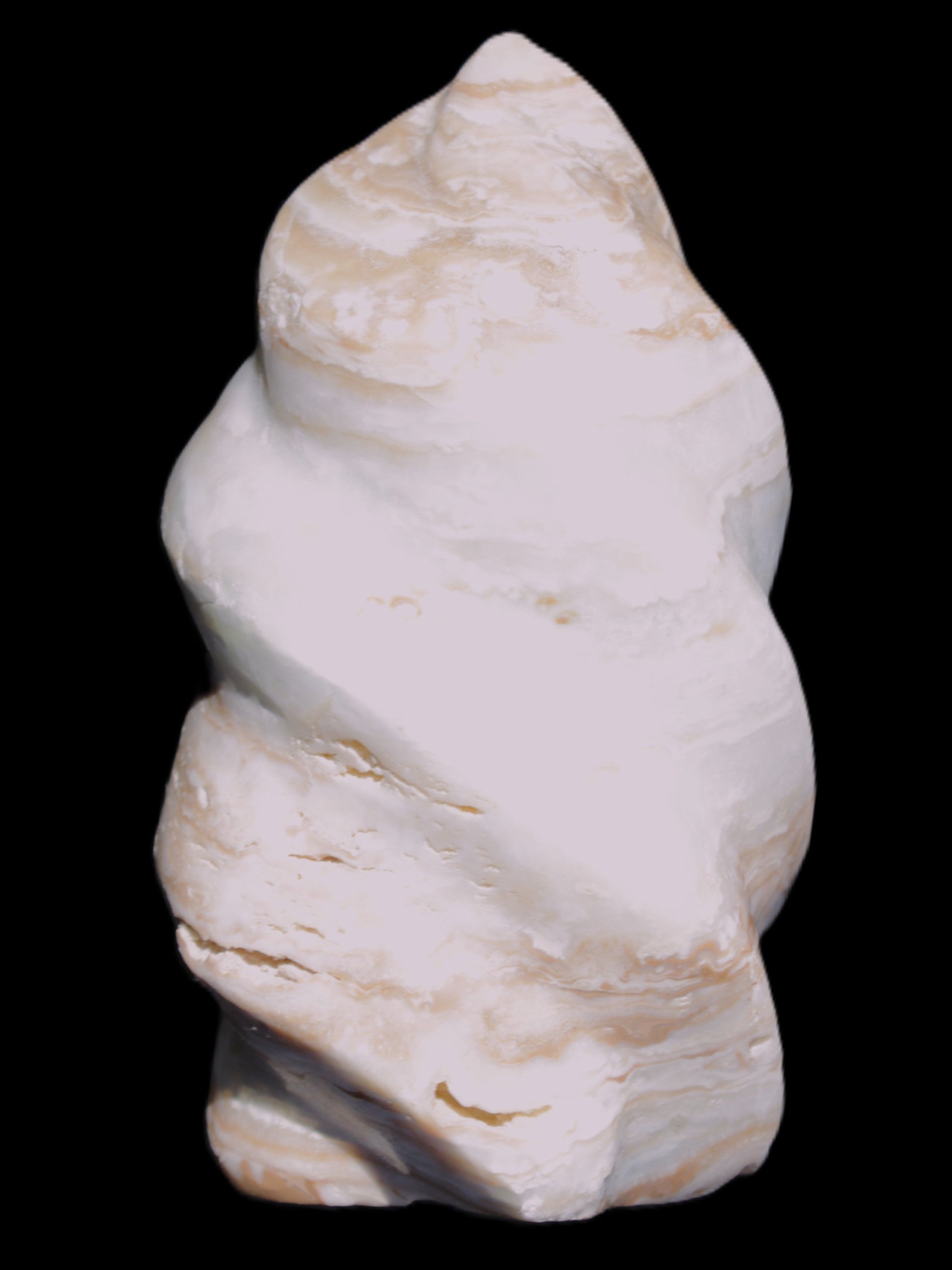 Caribbean Calcite flame 55*108mm 404.7g Rocks and Things Store