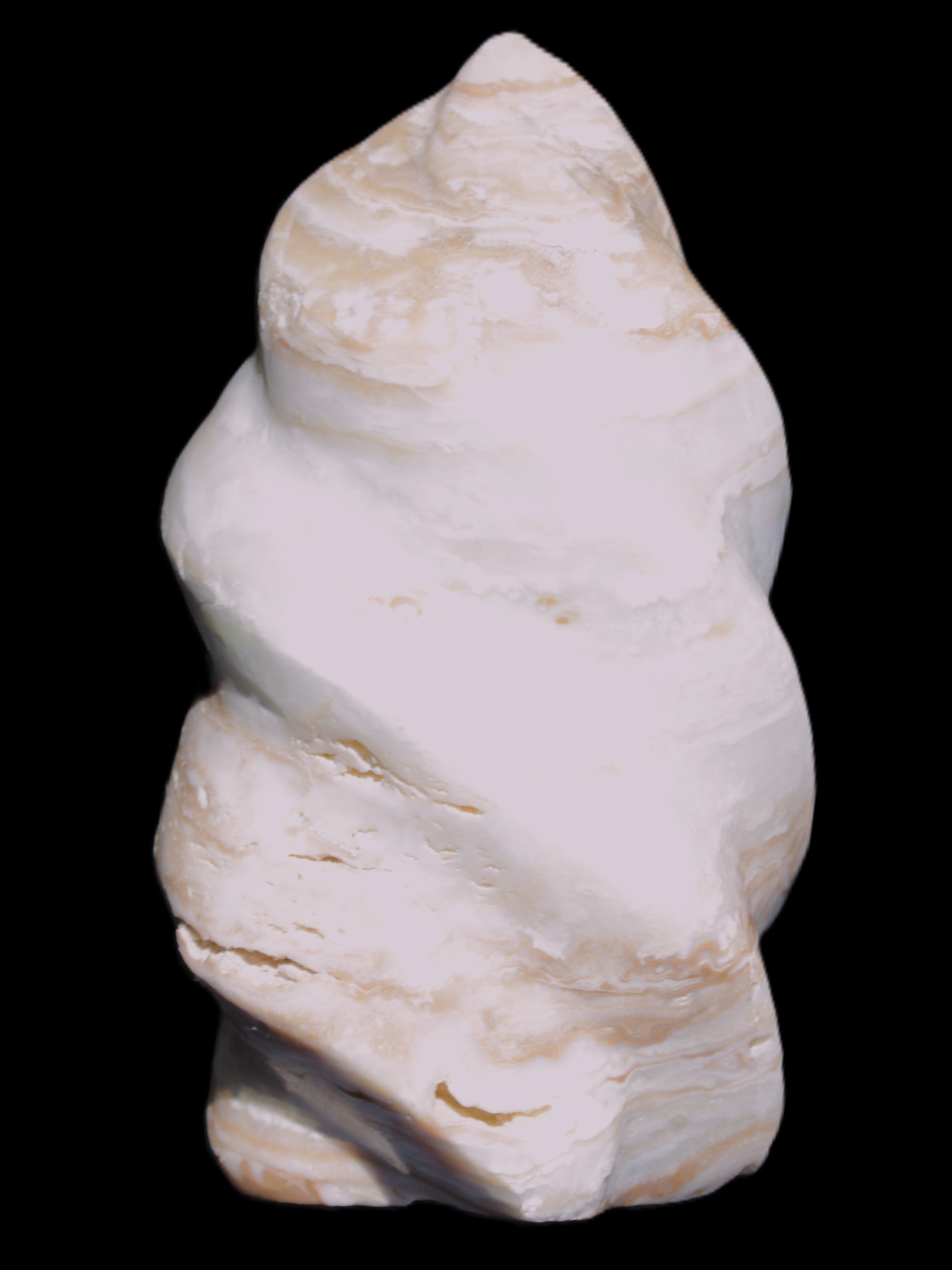 Caribbean Calcite flame 55*108mm 404.7g Rocks and Things Store