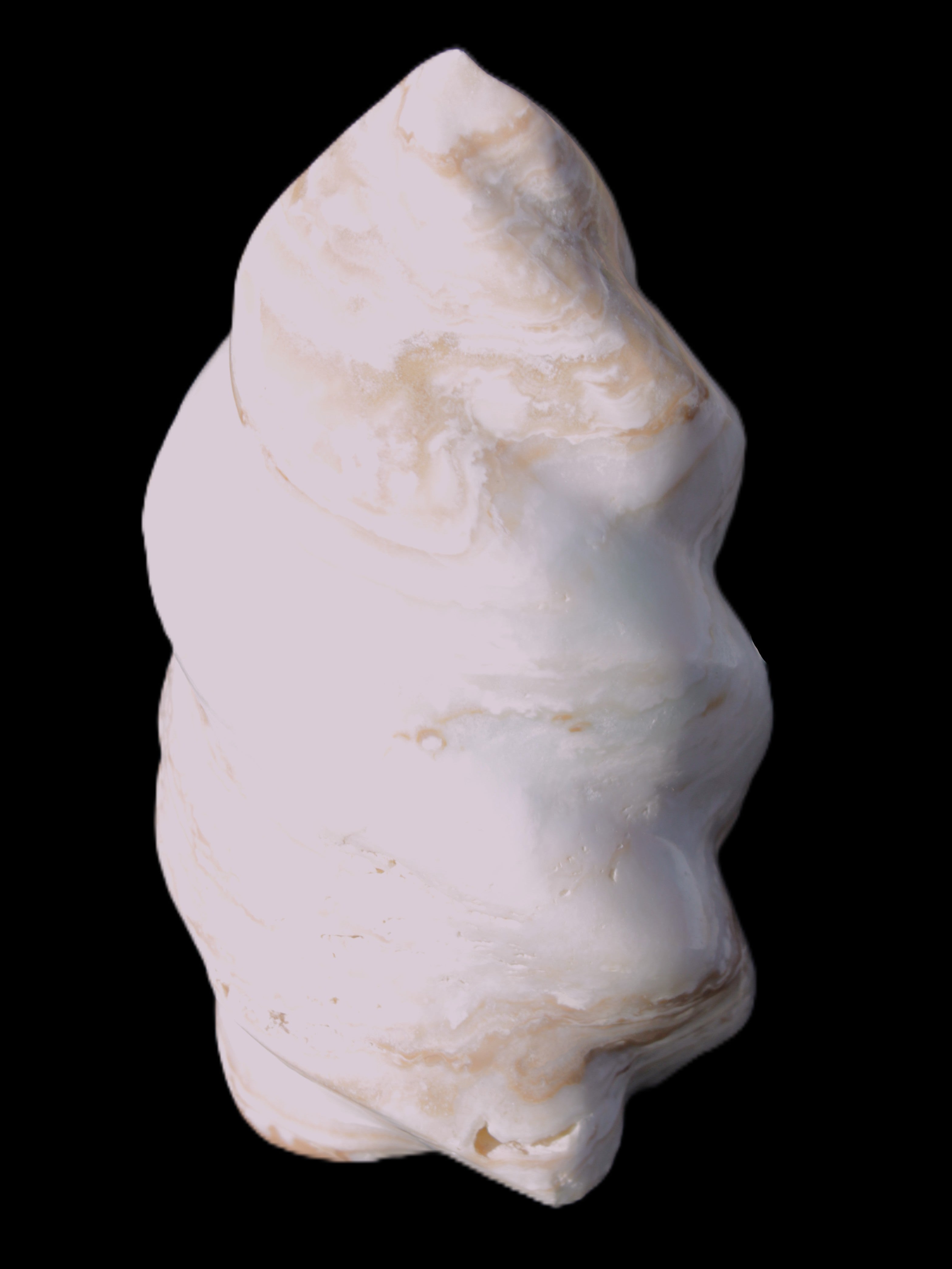 Caribbean Calcite flame 55*108mm 404.7g Rocks and Things Store