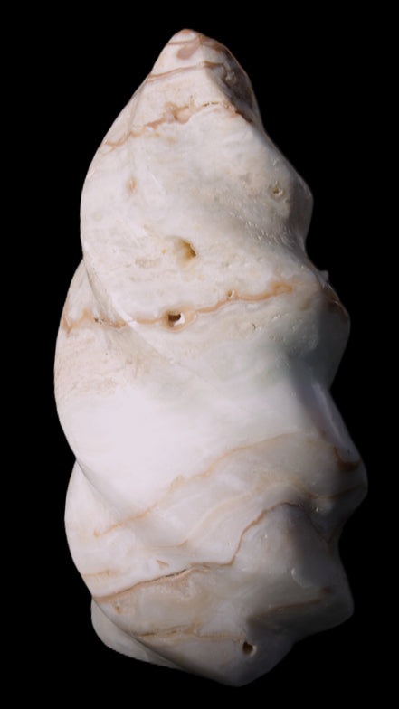 Caribbean Calcite flame 55*117mm 449.7g Rocks and Things Store